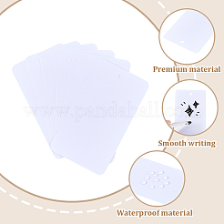 100Pcs Rectangle Blank PVC Price Tags&nbsp;CDIS-SP0001-40A
