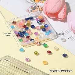 UV Plating Iridescent Acrylic Beads&nbsp;MACR-CJ0001-75