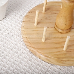 8-Spool Solid Wood Sewing Embroidery Thread Bobbin Stand&nbsp;PW-WG60098-01