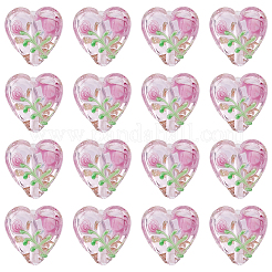 20Pcs Handmade Transparent Lampwork Beads&nbsp;BLOW-PA0001-02