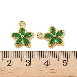 Brass Micro Pave Cubic Zirconia Pendants&nbsp;KK-D373-02C-G