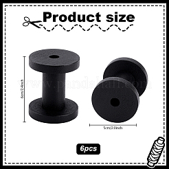 Wooden Bobbins&nbsp;FIND-WH0148-472B