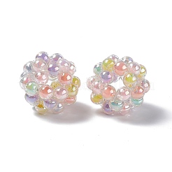 Handmade Transparent Plastic Woven Beads&nbsp;KY-P015-03