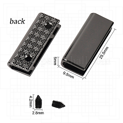 6 Sets Zinc Alloy Bag Corner Protectors&nbsp;FIND-GF0002-93B