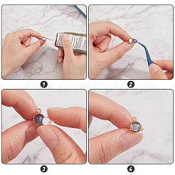 40Pcs 2 Color Ion Plating(IP) 304 Stainless Steel Stud Earring Settings&nbsp;STAS-GA0001-25