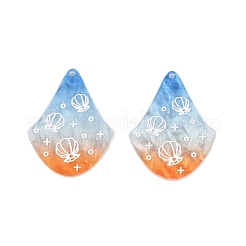 Printed Acrylic Pendants&nbsp;OACR-T028-02B