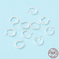 925 Sterling Silver Hoop Earrings&nbsp;STER-P047-13A-S
