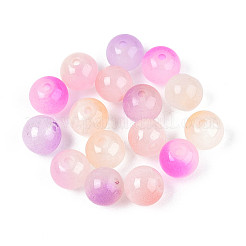 Spray Painting Imitation Jade Glass Beads&nbsp;GLAA-L046-8mm-03B