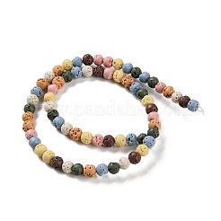 Synthetic Lava Rock Dyed Beads Strands&nbsp;G-H311-08A-07