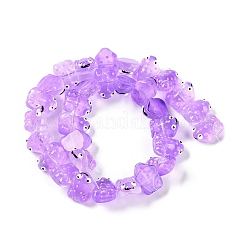 Transparent Glass Enamel Beads Strands&nbsp;GLAA-B021-05E