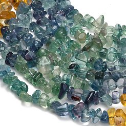 Natural Multicolor Fluorite Beads Strands&nbsp;G-D109-B02