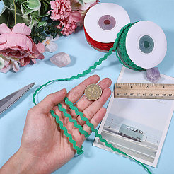 2 Rolls 2 Colors Polyester Ribbon&nbsp;OCOR-GL0001-33A