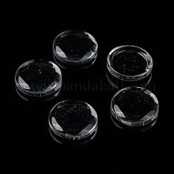 18MM Double-side Flat Round Transparent Glass Cabochons for Photo Craft Jewelry Making&nbsp;X-GGLA-S601-1