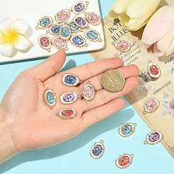 24Pcs Alloy Enamel Pendants&nbsp;ENAM-FS0004-50