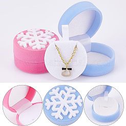 4Pcs 2 Colors Velvet Jewelry Packing Boxes&nbsp;VBOX-CA0001-003