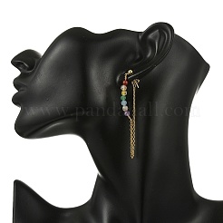 Natural Gemstone Stud Earrings&nbsp;EJEW-JE07286