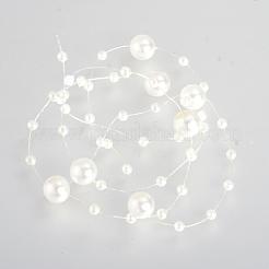 Acrylic Imitation Pearl Beaded Trim Garland Strand&nbsp;AJEW-R066-60m-10
