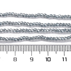Electroplate Glass Beads Strands&nbsp;EGLA-H107-01A-PL04