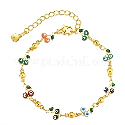 50Pcs Brass Enamel Connector Charms&nbsp;KK-CJ0001-83