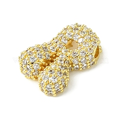 Rack Plating Brass Clear Cubic Zirconia Pendants&nbsp;KK-S378-01G-R