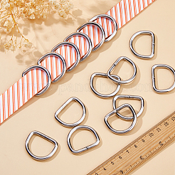 20Pcs Iron D Rings&nbsp;IFIN-DC0001-10