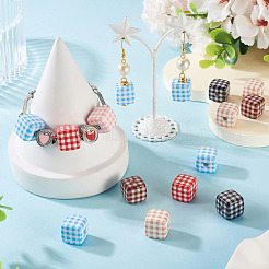 10Pcs Printed Opaque Acrylic Beads&nbsp;MACR-TA0002-43