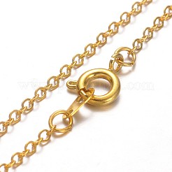 Golden Tone Natural Agate Pendant Necklaces&nbsp;NJEW-JN01186