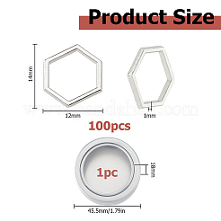 100Pcs Alloy Linking Rings&nbsp;FIND-HS0002-67P