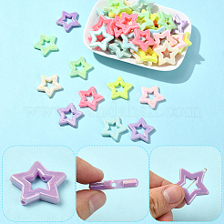 100Pcs Opaque Acrylic Beads&nbsp;SACR-SP0001-32