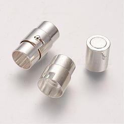 Brass Locking Tube Magnetic Clasps&nbsp;KK-Q089-S