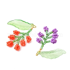 Glass Seed Beaded Pendants&nbsp;PALLOY-MZ01344