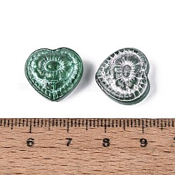 Baking Paint Transparent Glass Beads&nbsp;DGLA-N018-26C