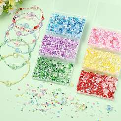 Mixed Styles Glass Beads Strands&nbsp;EGLA-FS0002-63B