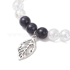 Leaf Alloy Charm Bracelets&nbsp;BJEW-JB12554-03