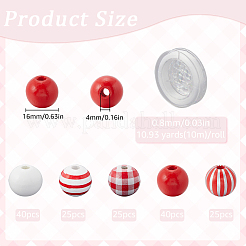 DIY Round Wooden Beads Bracelets Jewelry Making Kits&nbsp;DIY-SP0001-45B