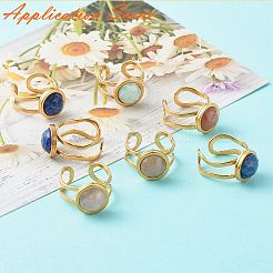201 Stainless Steel Cuff Ring Findings&nbsp;STAS-S080-040G-G