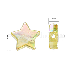 Eco-Friendly Transparent Acrylic Beads&nbsp;TACR-YW0001-01C