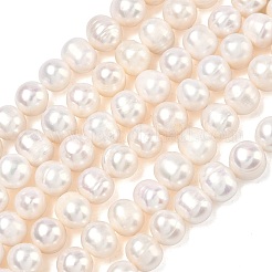 Natural Cultured Freshwater Pearl Beads Strands&nbsp;PEAR-L034-12A
