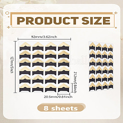 8Pcs Retro Hot Stamping Paper Photo Corner Self-Adhesive Stickers&nbsp;AJEW-LP0002-23