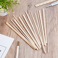 240Pcs 6 Styles Square Wood Craft Sticks&nbsp;WOOD-WR0001-30