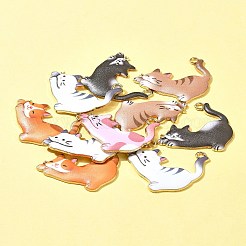 10Pcs Rack Plating Alloy Enamel Pendants&nbsp;FIND-FS0002-53A