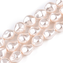 Transparent Spray Painted Glass Beads Strands&nbsp;GLAA-N001-31