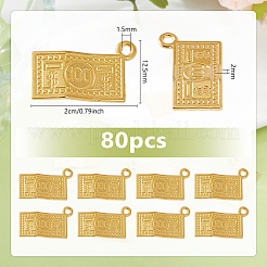 80Pcs Zinc Alloy Pendants&nbsp;FIND-DC0007-54G