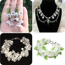 600Pcs 10 Styles Acrylic Bead Caps&nbsp;OACR-SC0002-37