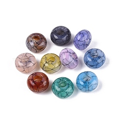 Imitation Jelly Crackle Acrylic European Beads&nbsp;CACR-Q200-28
