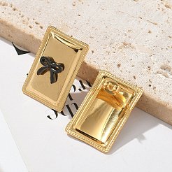 304 Stainless Steel Acrylic Stud Earrings for Women&nbsp;LS-STAS-Z117-06G