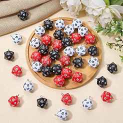 45Pcs 3 Colors Opaque Acrylic Pendants&nbsp;MACR-SZ0002-05