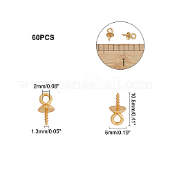Ion Plating(IP) 304 Stainless Steel Cup Pearl Peg Bails Pin Pendants&nbsp;STAS-UN0009-04G