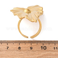 304 Stainless Steel Adjustable Open Cuff Rings&nbsp;RJEW-K294-03G