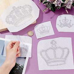 Crown Glitter Hotfix Rhinestone&nbsp;DIY-FG0002-67